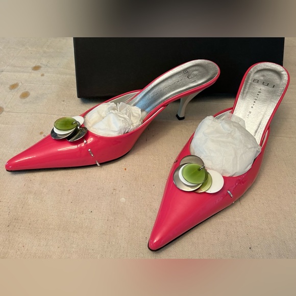 Barbara Bui Pointy Toe Mule - Pink Patent Leather - Picture 5 of 7